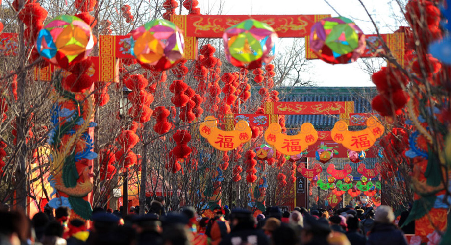 黄塘殿的传统龙灯庙会